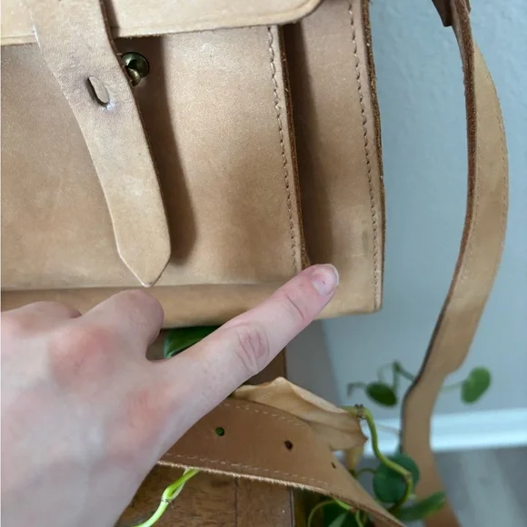 Madewell | RARE Essex vintage brown leather satchel crossbody bag - Picture 5 of 14